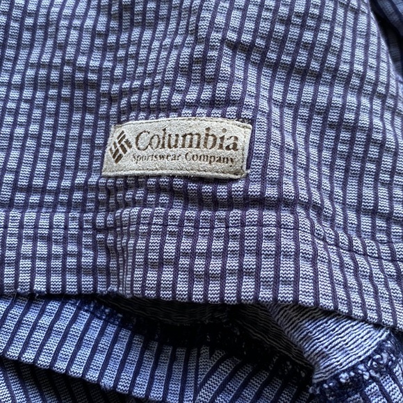 Vintage golf polo Columbia striped blue see description - Picture 4 of 9